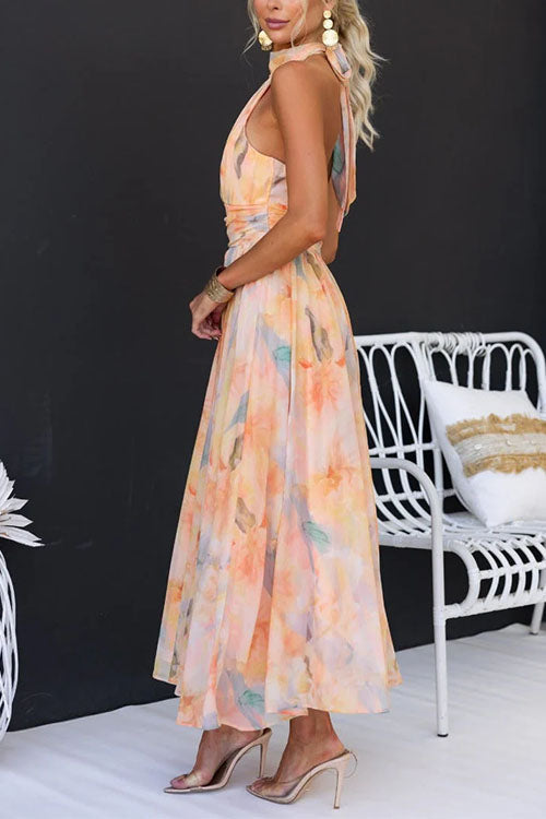 Corinne™ - Printed Sleeveless Maxi Dress