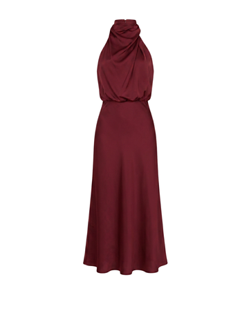 Zelmira™ - Satin Draped Dress