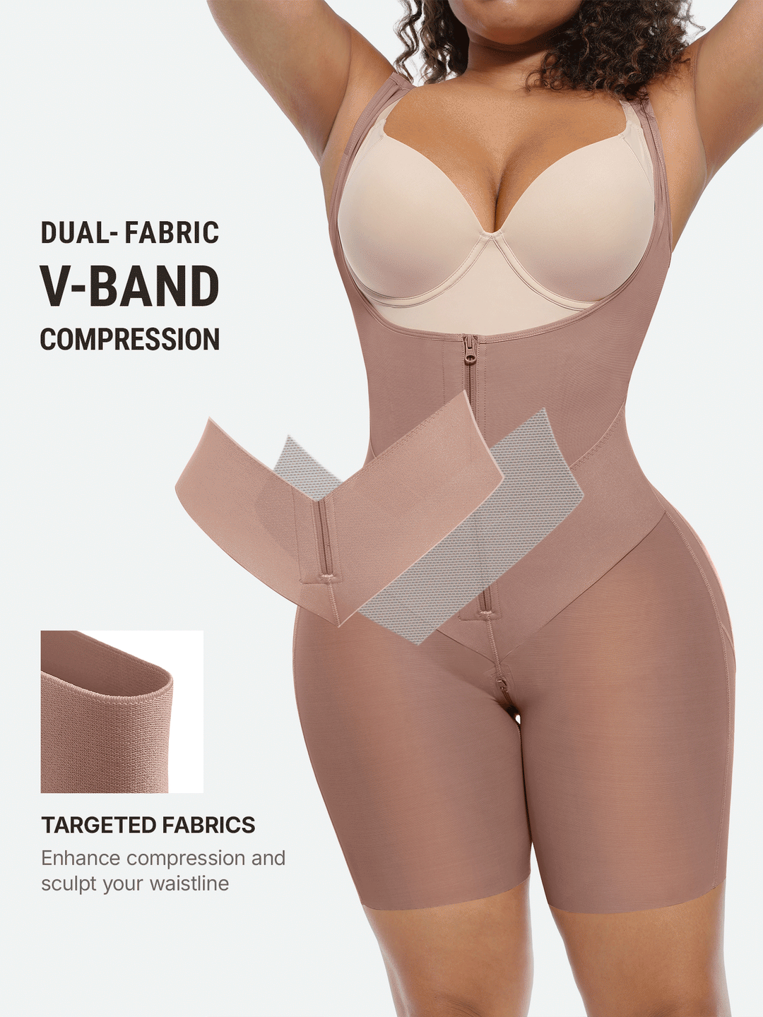 Velora - V-Shaped Tummy Control Butt Lift Bodysuit