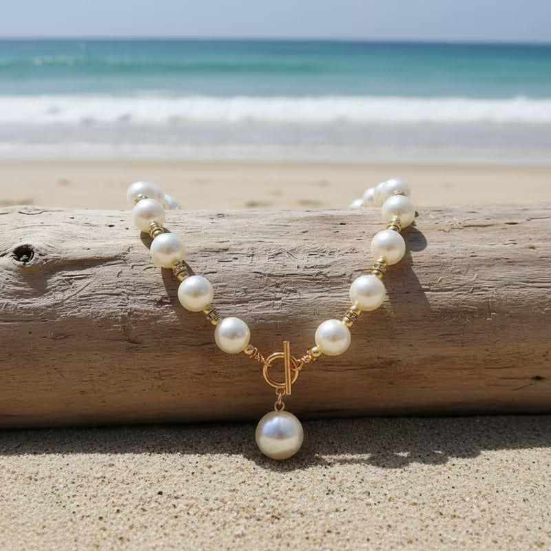 Set of Chunky Pearl Necklaces