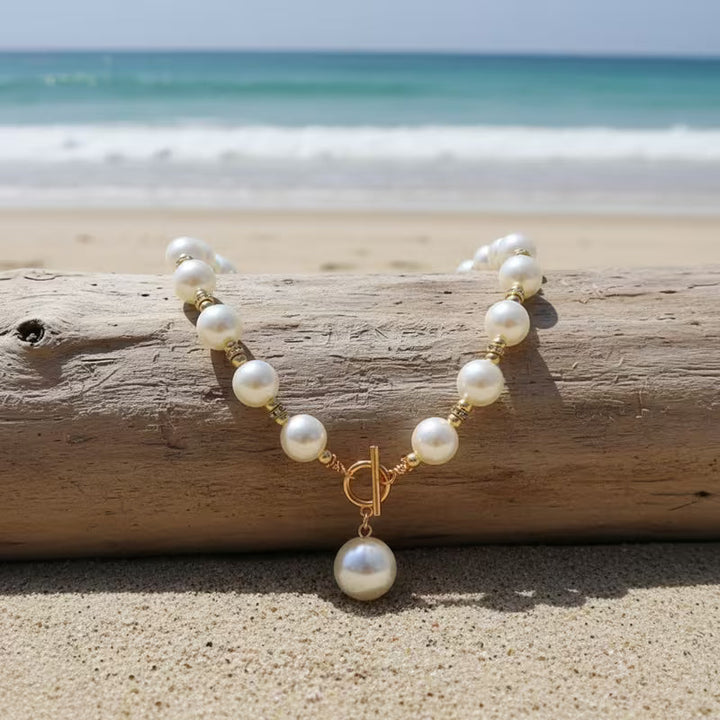 Set of Chunky Pearl Necklaces