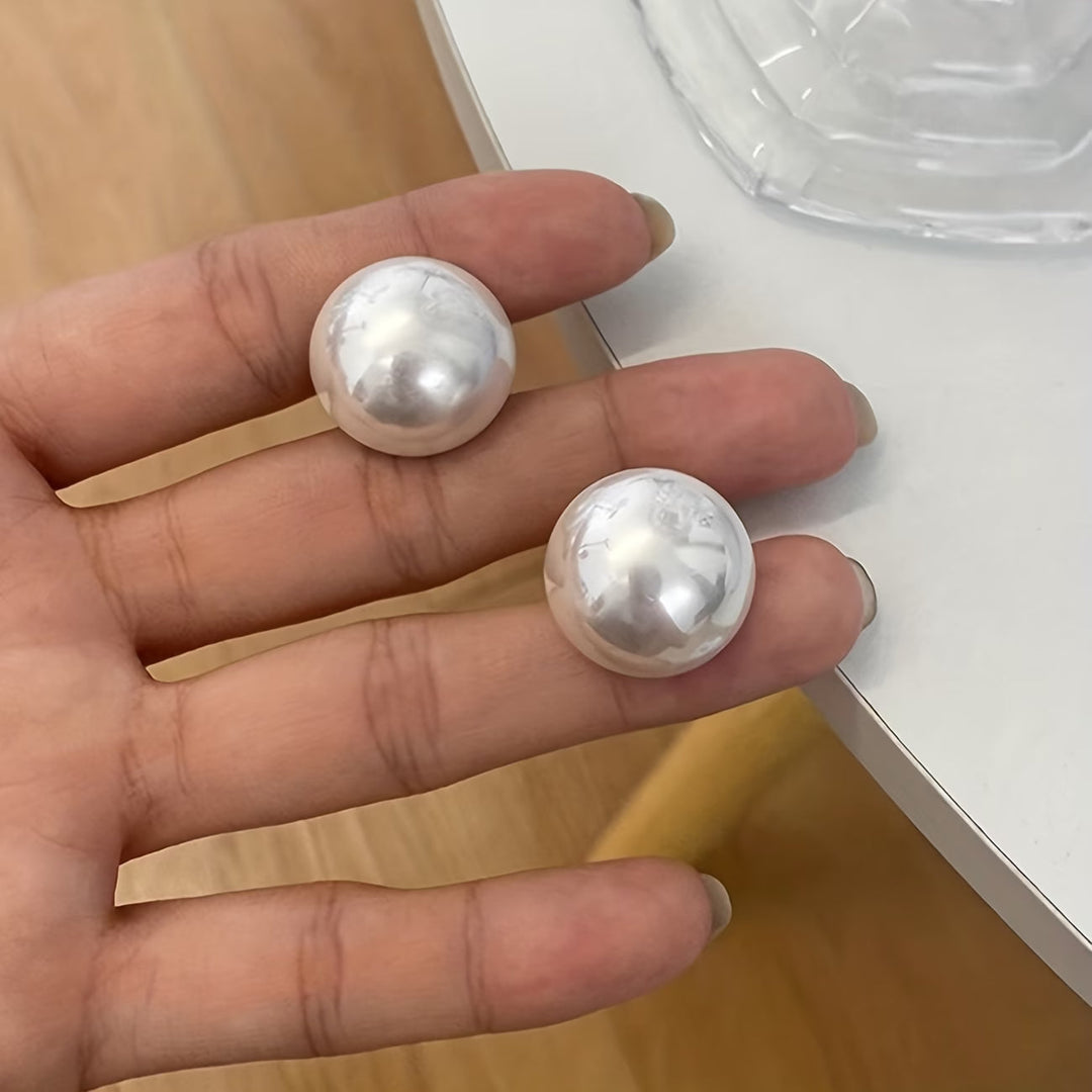 Statement Pearl Stud Earrings
