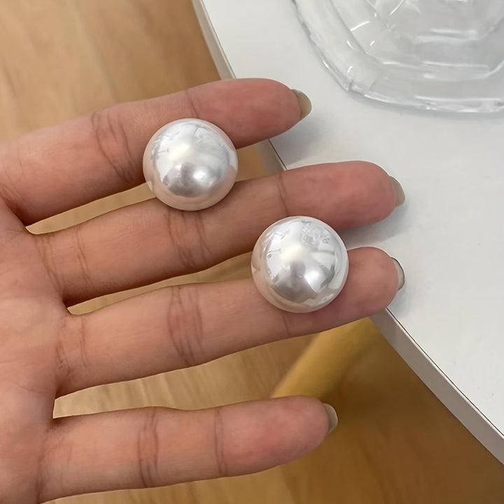 Statement Pearl Stud Earrings