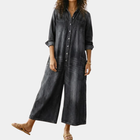Margot™ - Wide-Leg Denim Jumpsuit