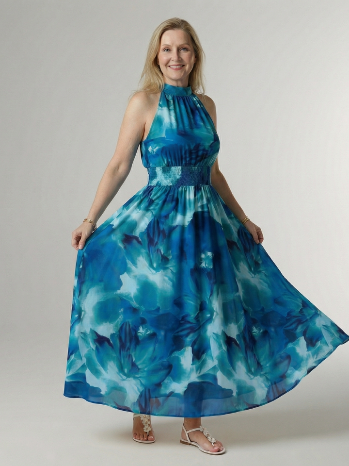 Reniella™ - Halter Midi Dress