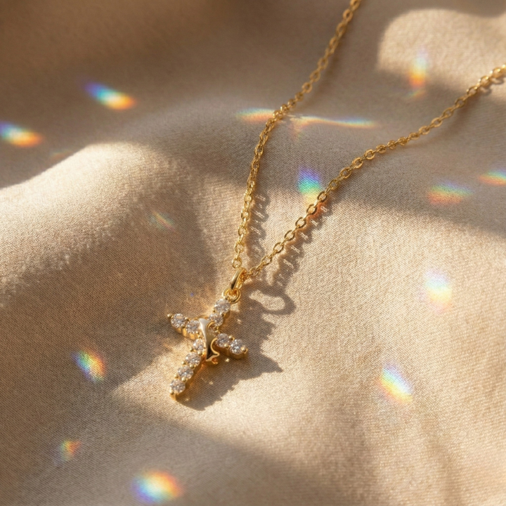 Pietà™ - Crowned Cross Pendant Necklace