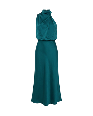 Zelmira™ - Satin Draped Dress