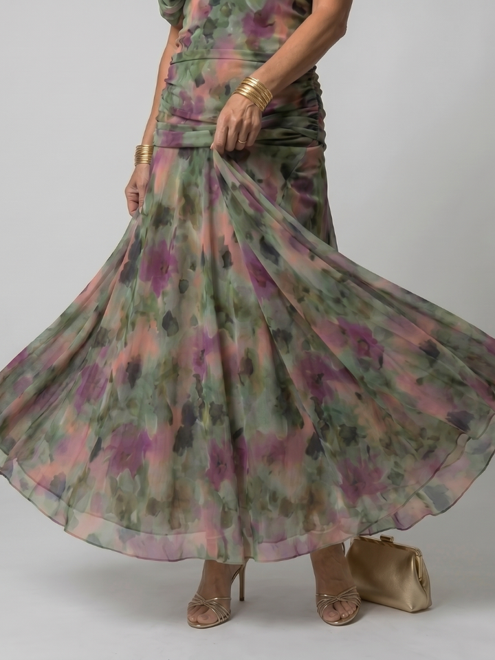 Sobria™ - Off-Shoulder Flowing Midi Dress