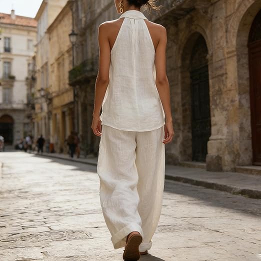 Ainhoa | Set di due pezzi in tessuto di lino