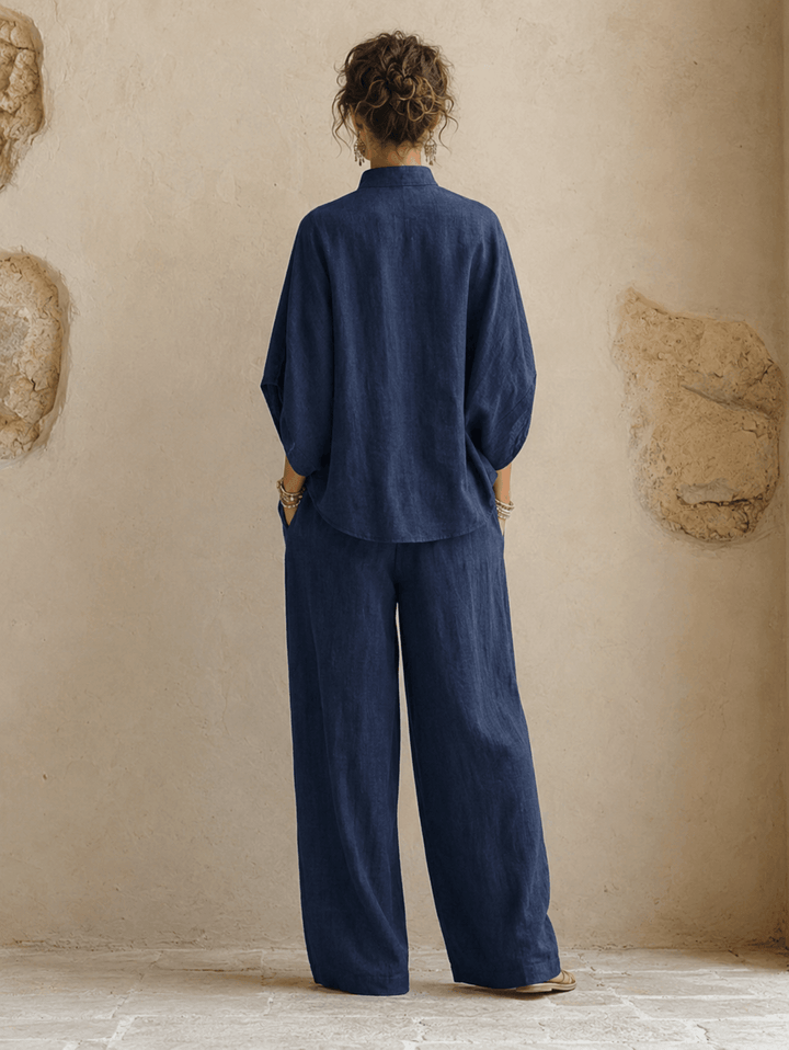Verona - Batwing Sleeves and Wide-Leg Pants