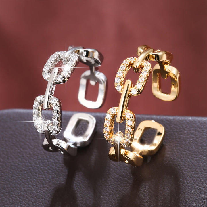 Radiant Cubic Zirconia White Gold Ring