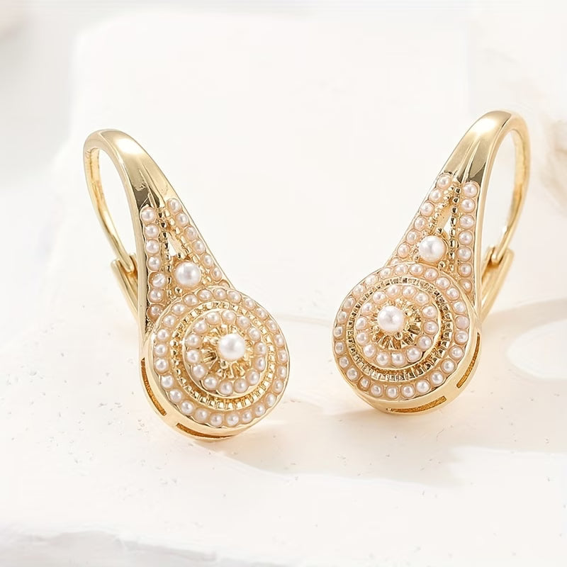Elegant Earrings with Pearls