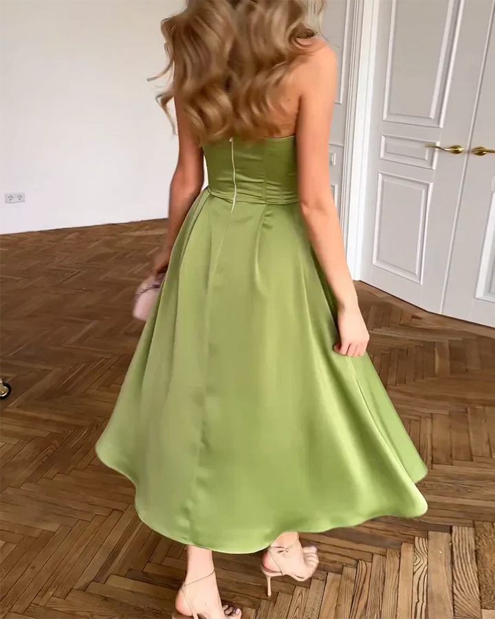 Anita™ - Strapless Elegant Midi Dress
