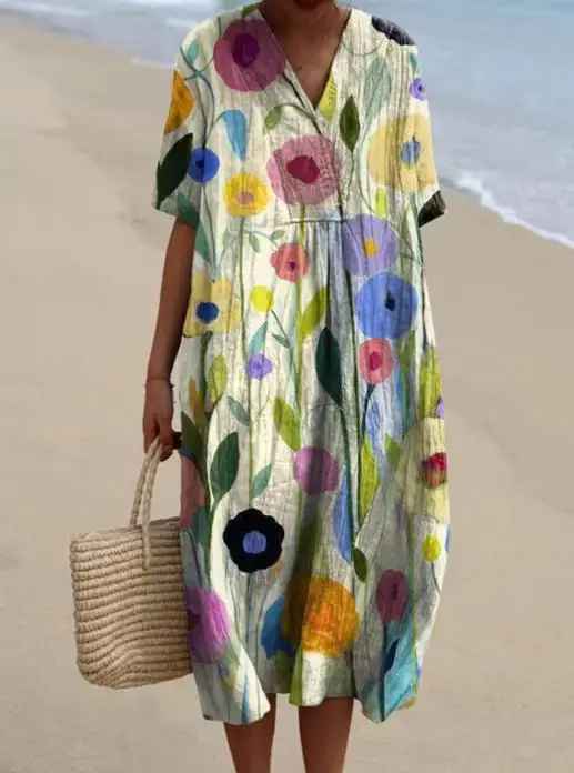 Miranova™ - Floral Garden Print Summer Dress