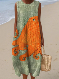 Bellamy™ - Relaxed Fit Printed Maxi Dress