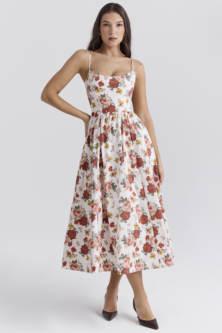 Lisette™ - Summer Corset Midi Dress
