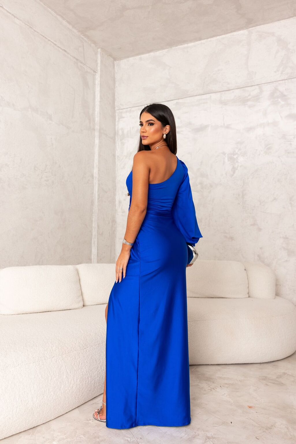 Monica™ - Asymmetrical Long Slit Dress