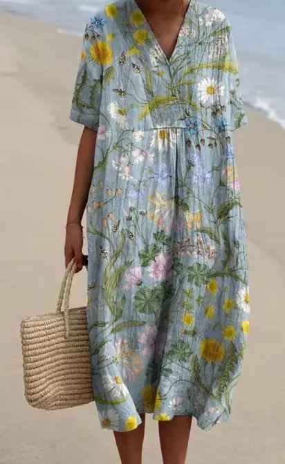 Miranova™ - Floral Garden Print Summer Dress