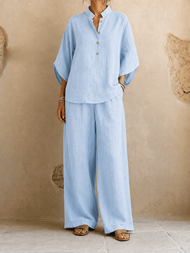 Verona - Batwing Sleeves and Wide-Leg Pants