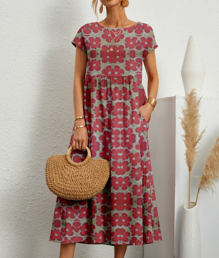 Diana™ - Elegant Floral Dress