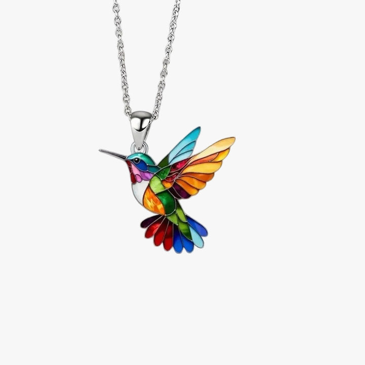 Vibrant Bird Pendant Necklace