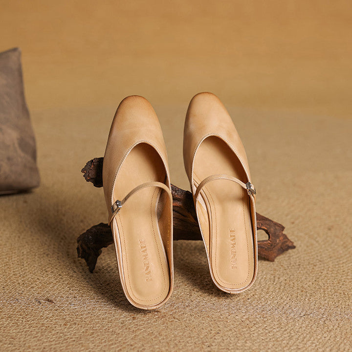 Clementine | Mary-Jane Leather Mules