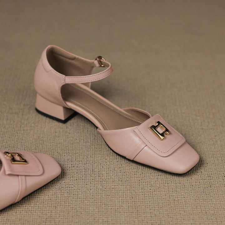 Dorothy buckle leather Mary-Janes, full pair view