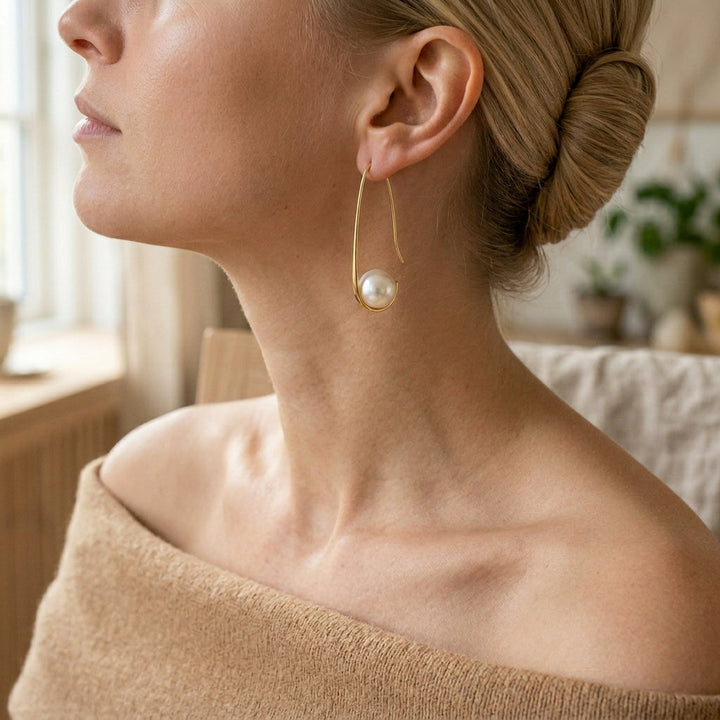 Sophisticated Pearl Drop Earrings