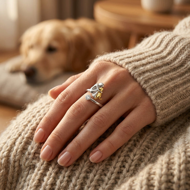 Embrace with a Dog