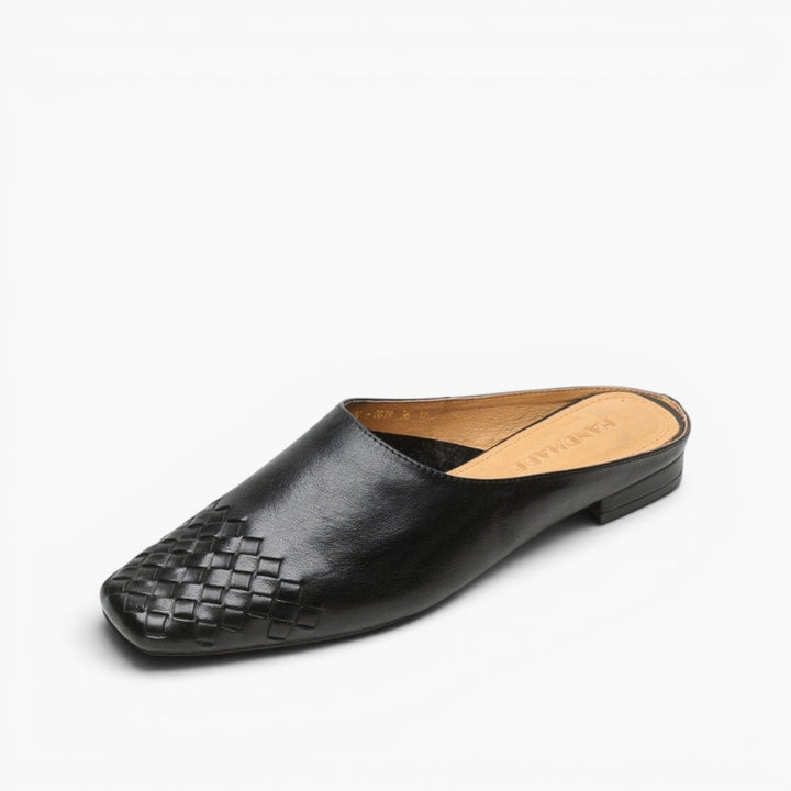 Espresso Brown Meredith mules styled with denim