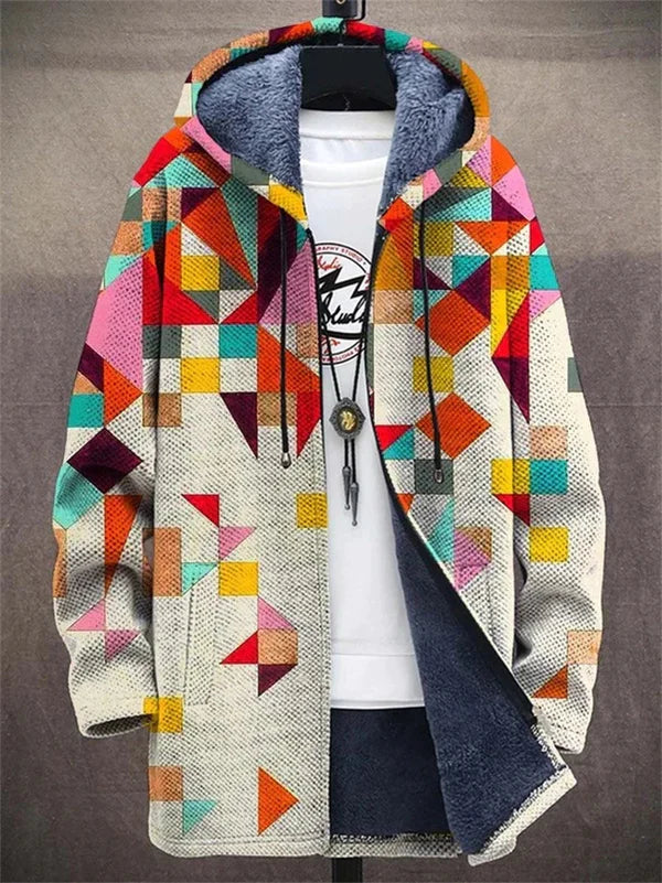 Lucia™ | Art-Inspired Hooded Cardigan