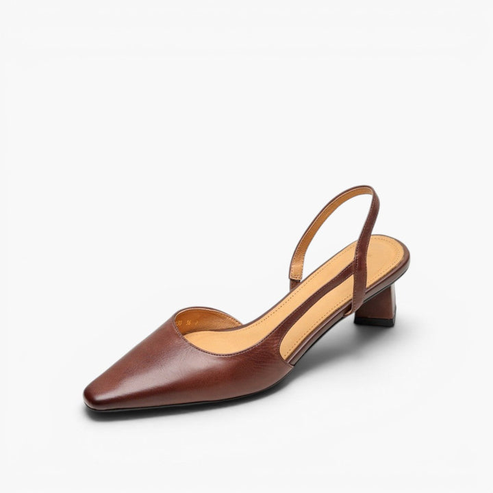 Georgia | Leather Slingback Pumps