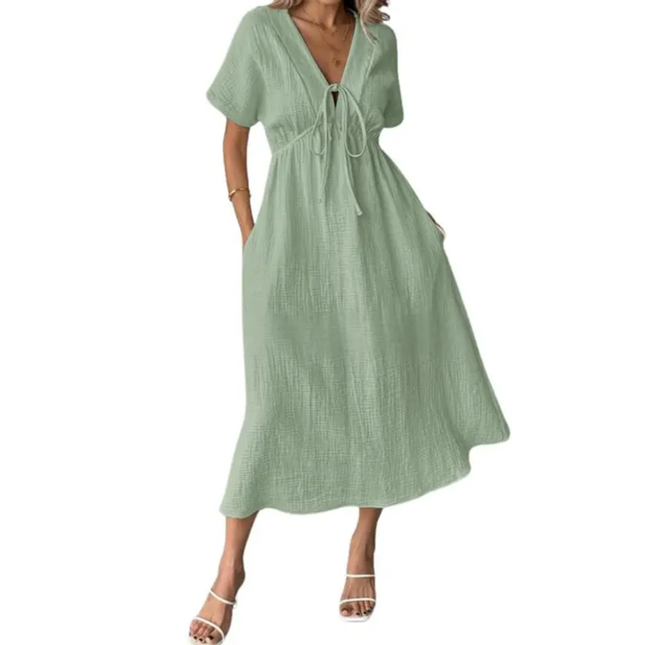 Hyacinth™ - V-Neck Maxi Dress