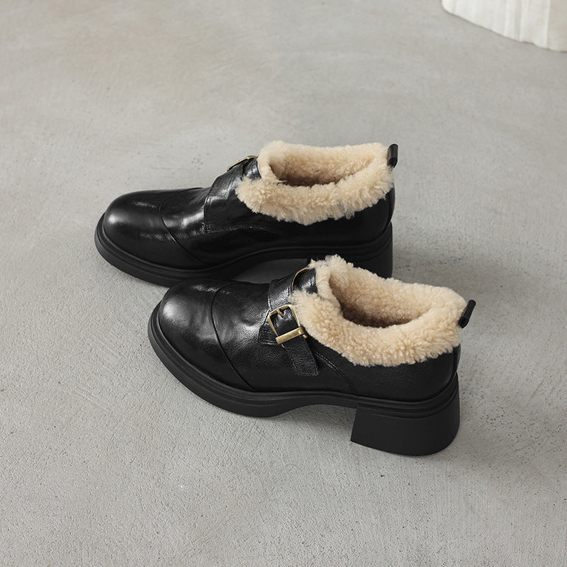 Maribel oxford heels, front view in Regent Black
