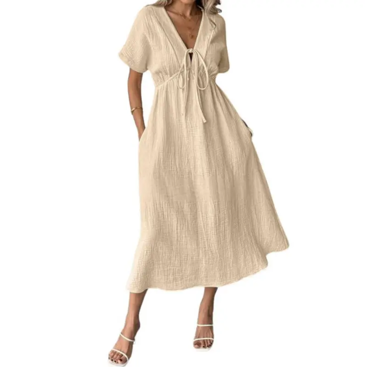Hyacinth™ - V-Neck Maxi Dress