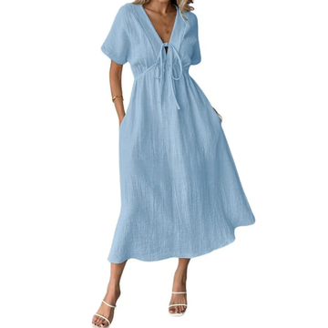 Hyacinth™ - V-Neck Maxi Dress