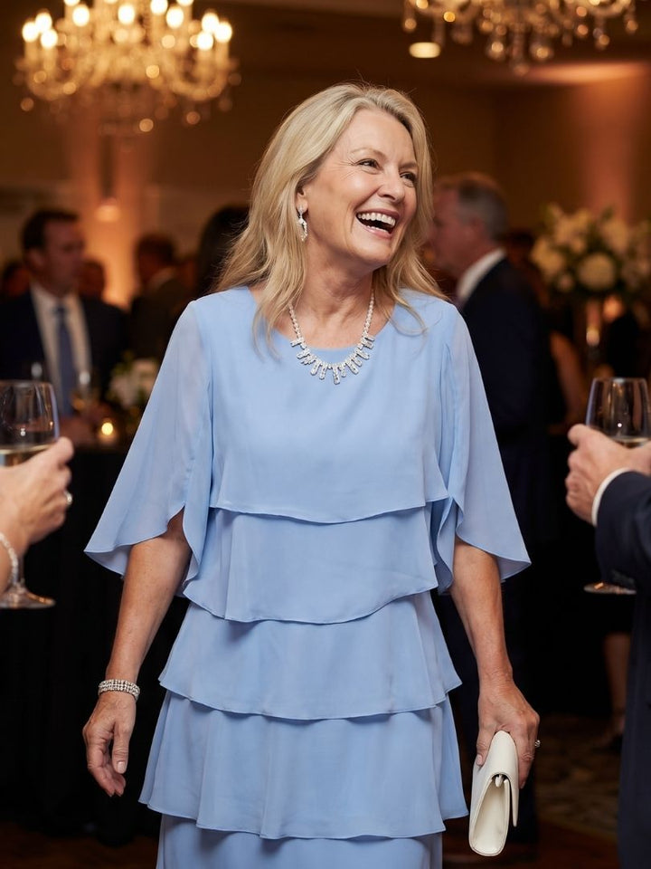 Brent | Midi Dress with Layered Tiers