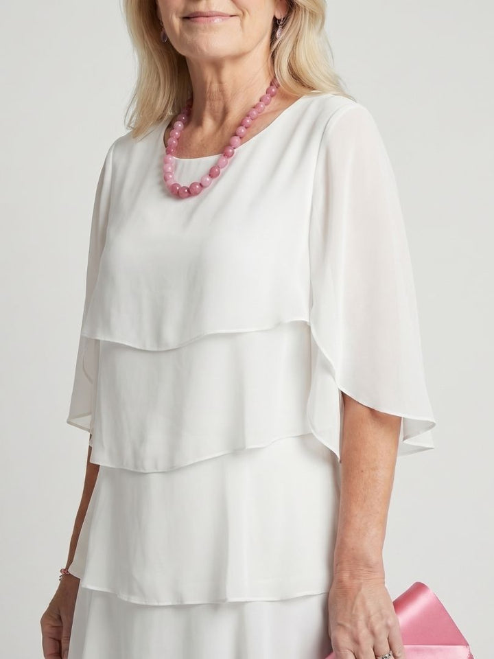 Brent | Midi Dress with Layered Tiers