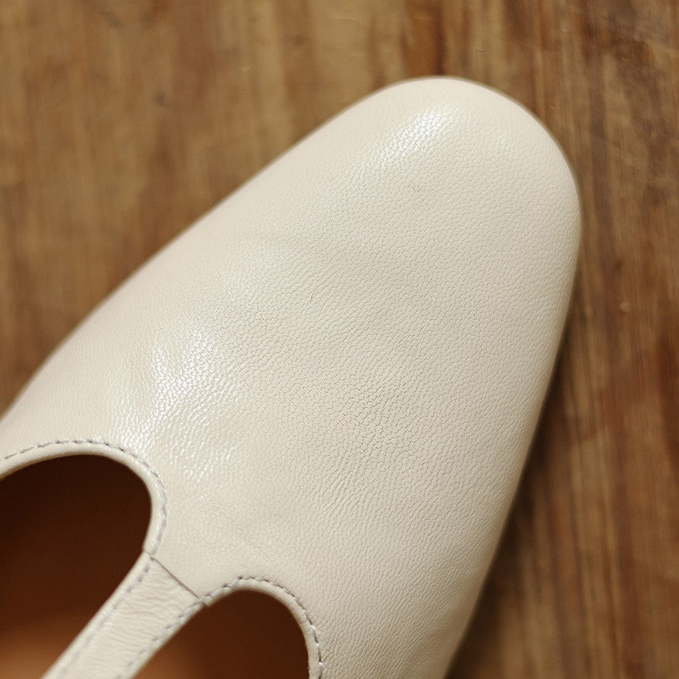 Winifred | Leather T-Strap Heels