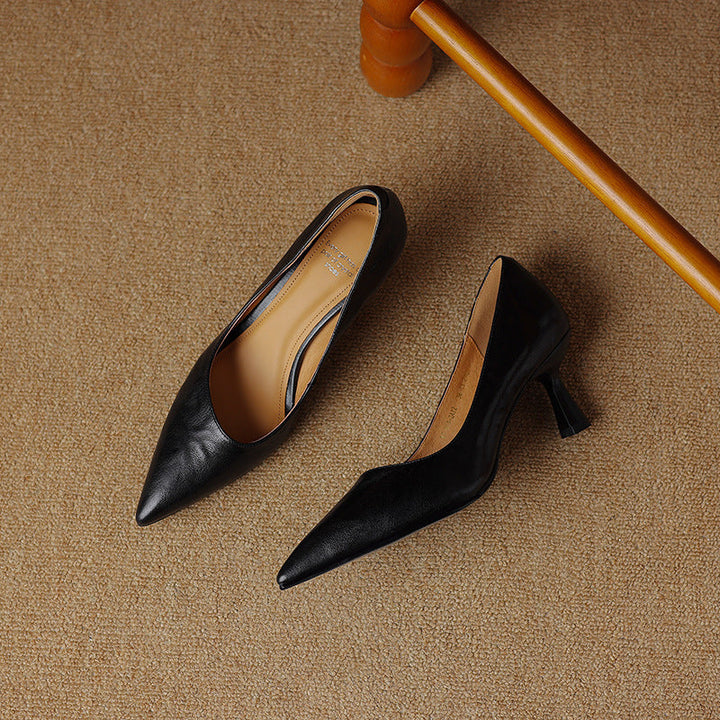 Bernice | Pointed Lambskin Leather Pumps