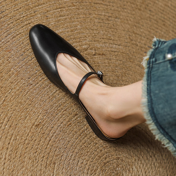 Clementine | Mary-Jane Leather Mules