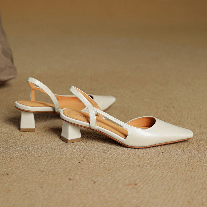 Georgia | Leather Slingback Pumps