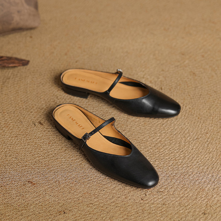 Clementine | Mary-Jane Leather Mules