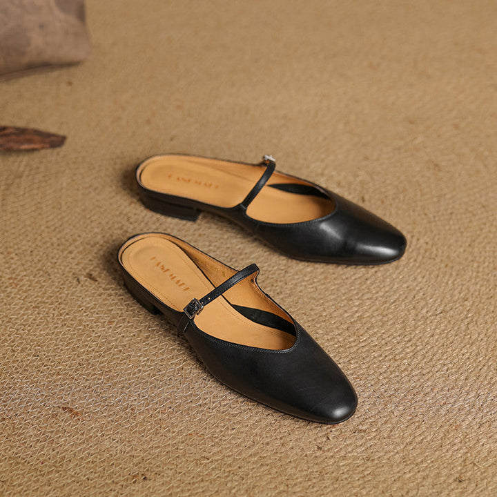 Clementine | Mary-Jane Leather Mules