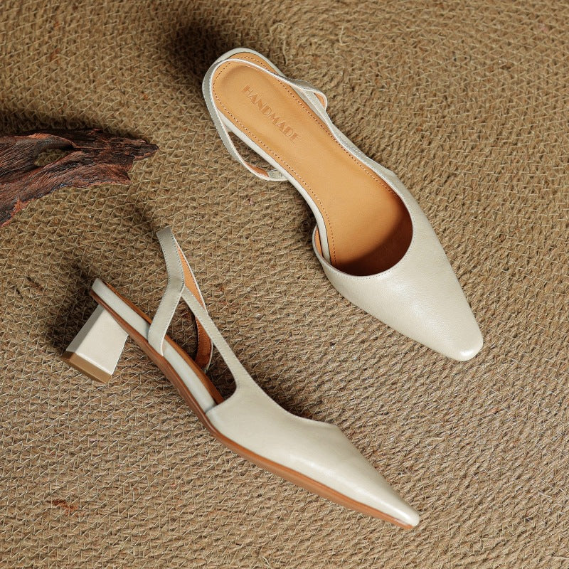 Georgia | Leather Slingback Pumps
