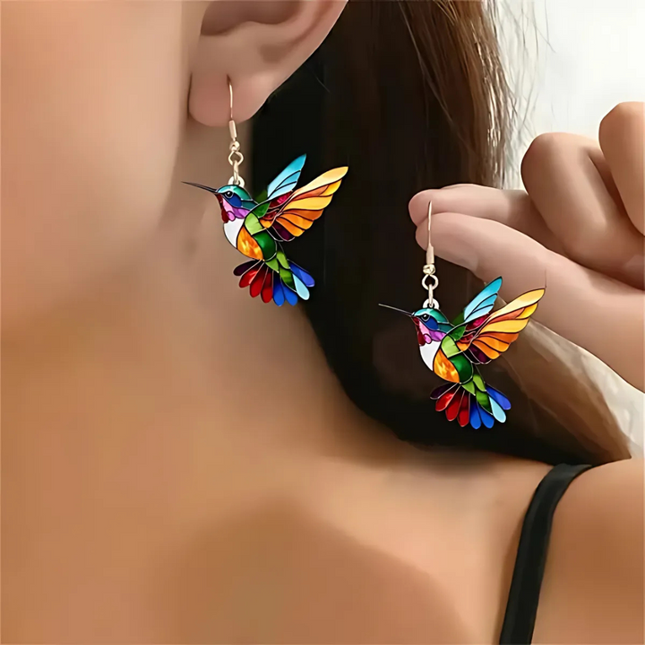 Eve - Beautiful Hummingbird Necklace with Bonus Earrings