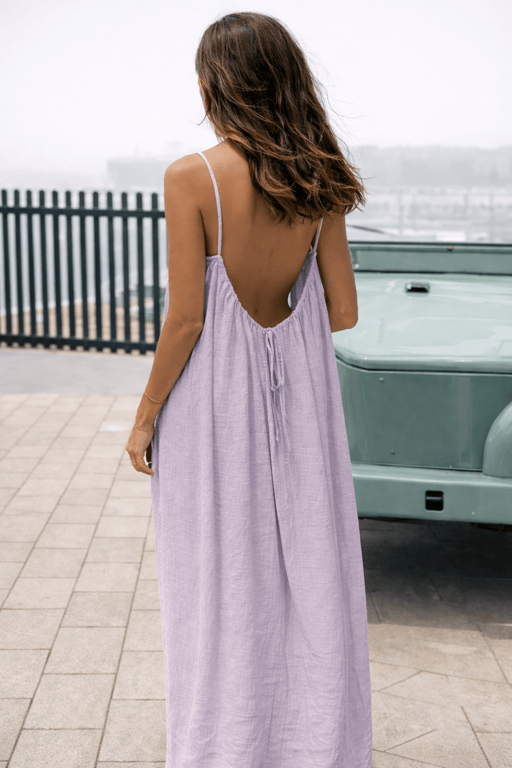 Clara™ - Backless Maxi Dress