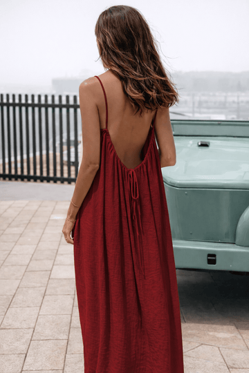 Clara™ - Backless Maxi Dress