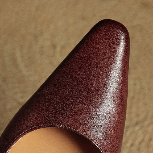 Georgia | Leather Slingback Pumps
