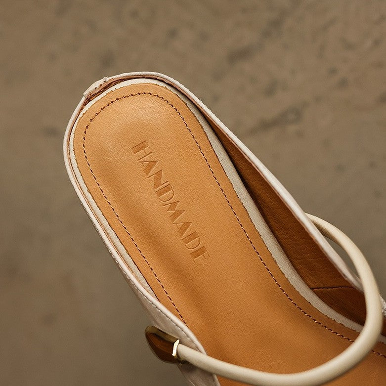 Beatrice | Pointed Leather Mules